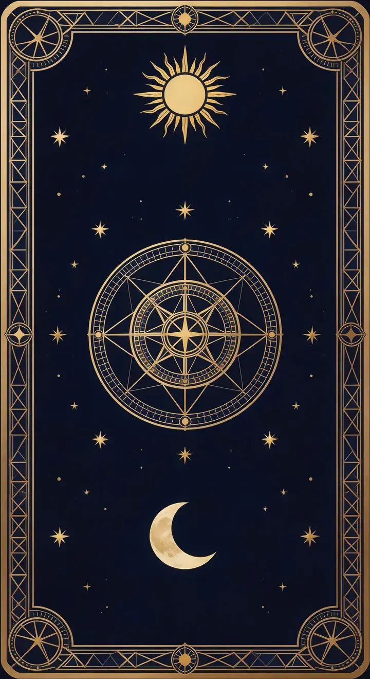 Tarot card back